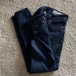 rag & bone Dark Blue Skinny Jeans
